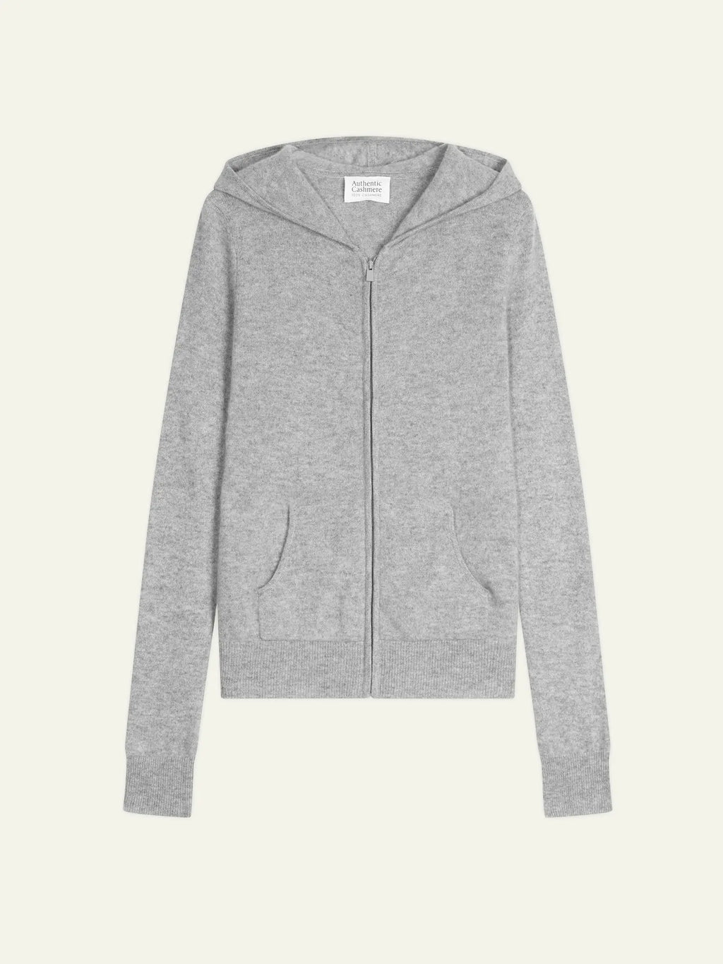 COLOMBIS gilet zippé capuche nuage chiné