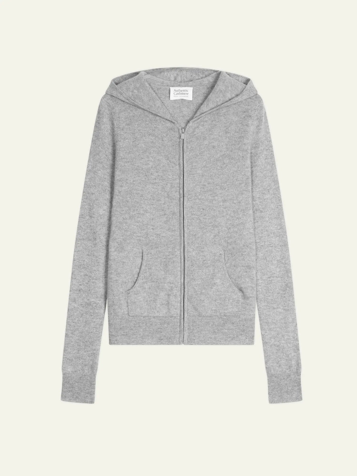 COLOMBIS gilet zippé capuche nuage chiné