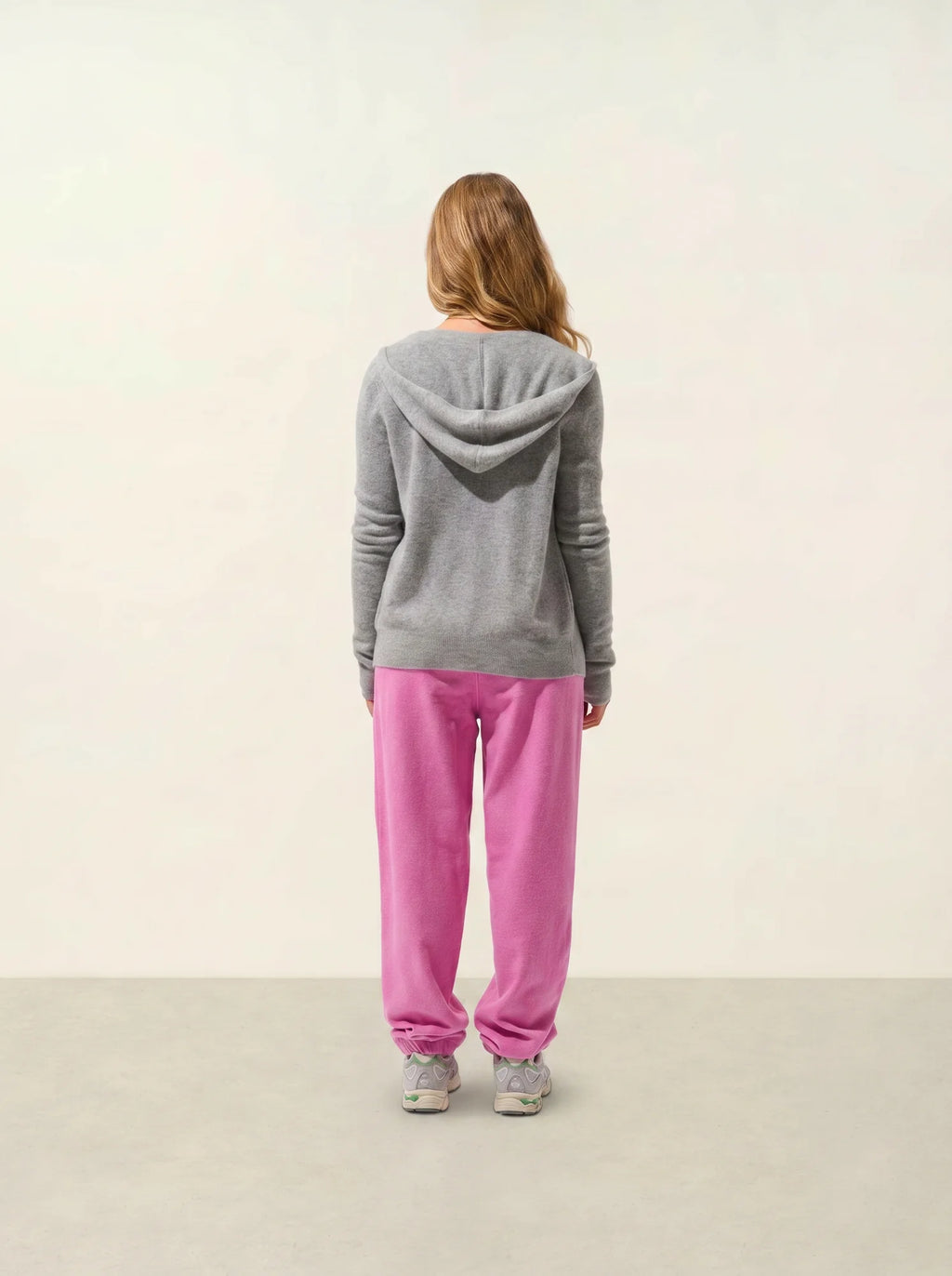 COLOMBIS gilet zippé capuche nuage chiné