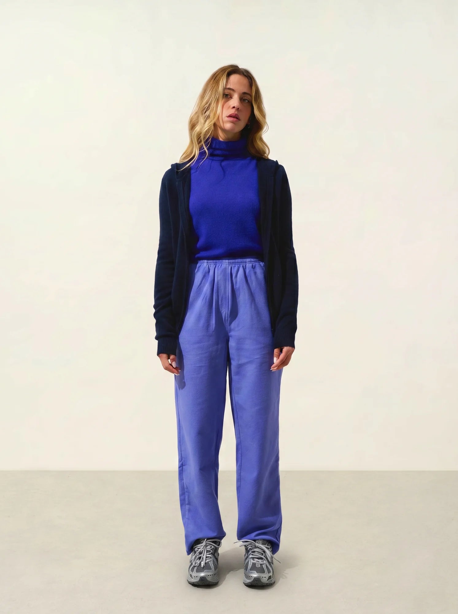 COLOMBIS gilet zippé capuche bleu marine