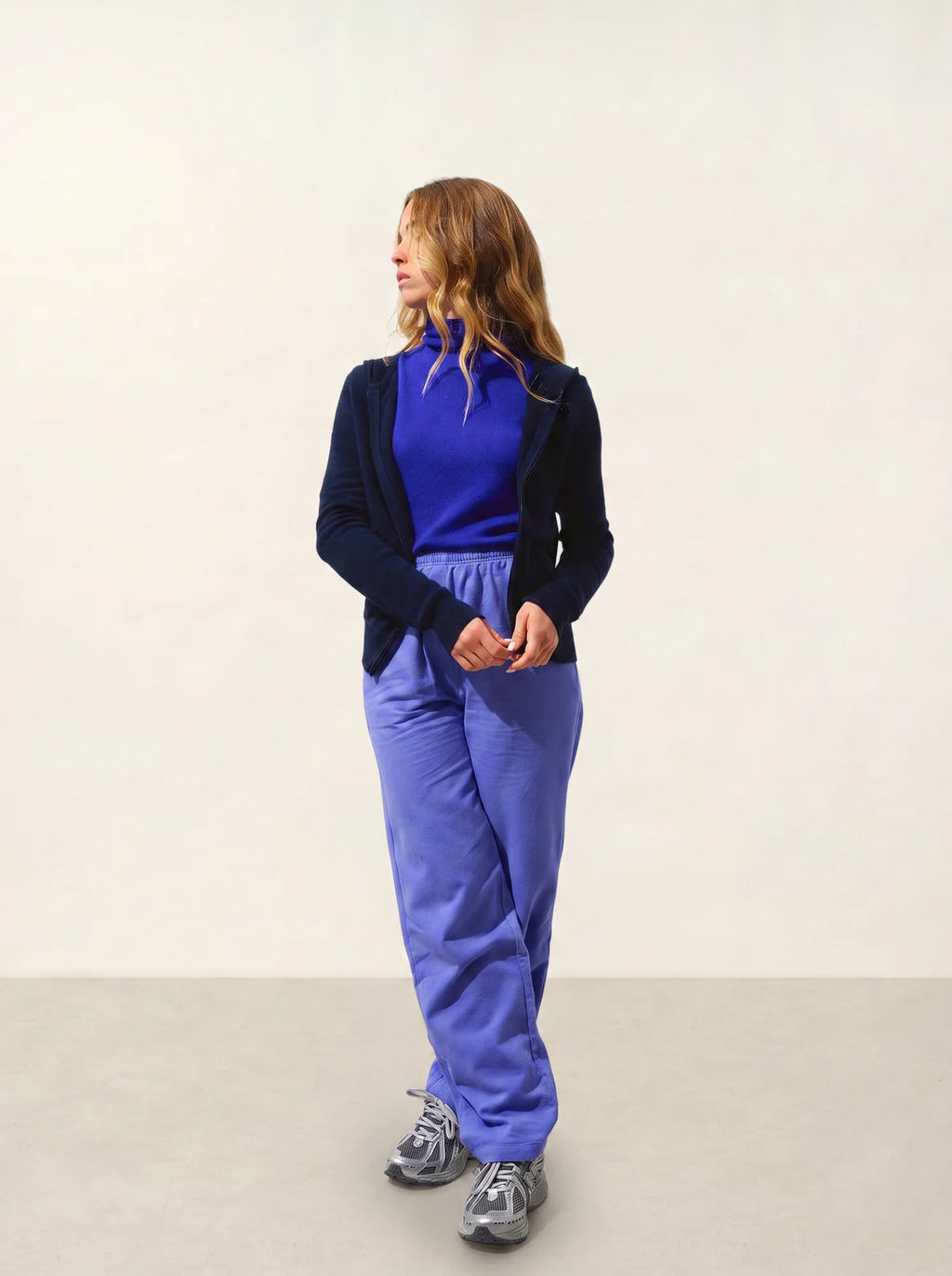 COLOMBIS gilet zippé capuche bleu marine
