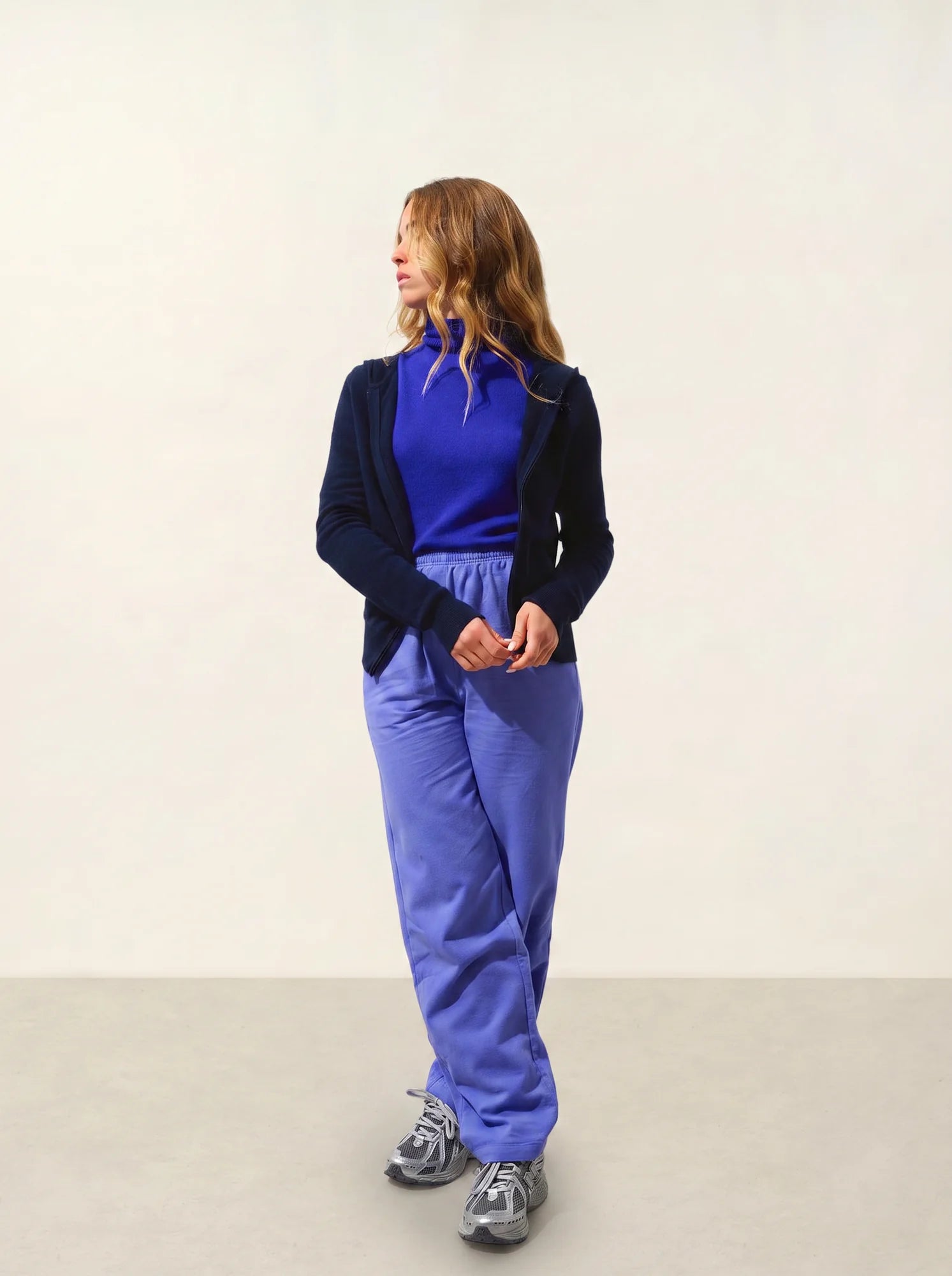 COLOMBIS gilet zippé capuche bleu marine