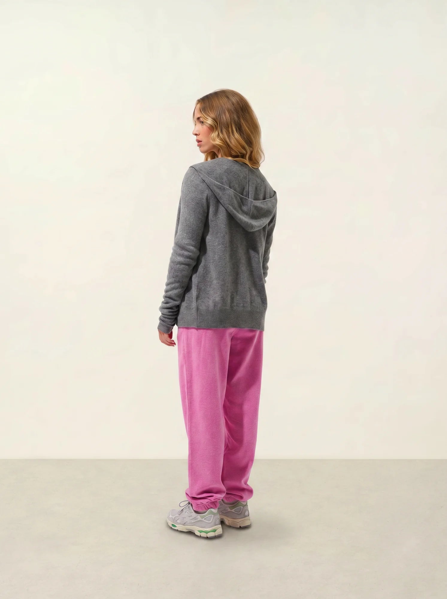 COLOMBIS Vest Zipped Hooded Heather Flannel