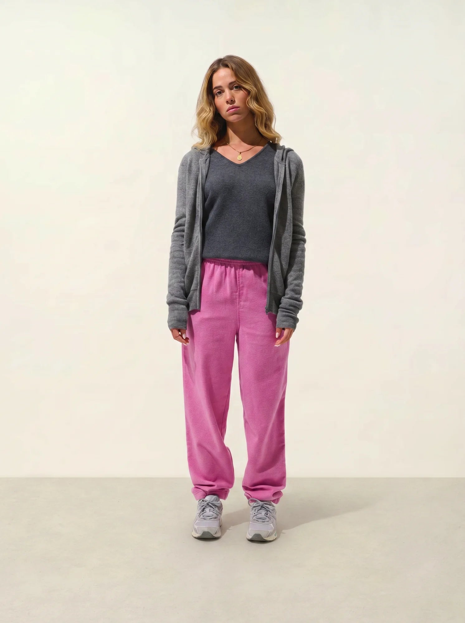 COLOMBIS Vest Zipped Hooded Heather Flannel