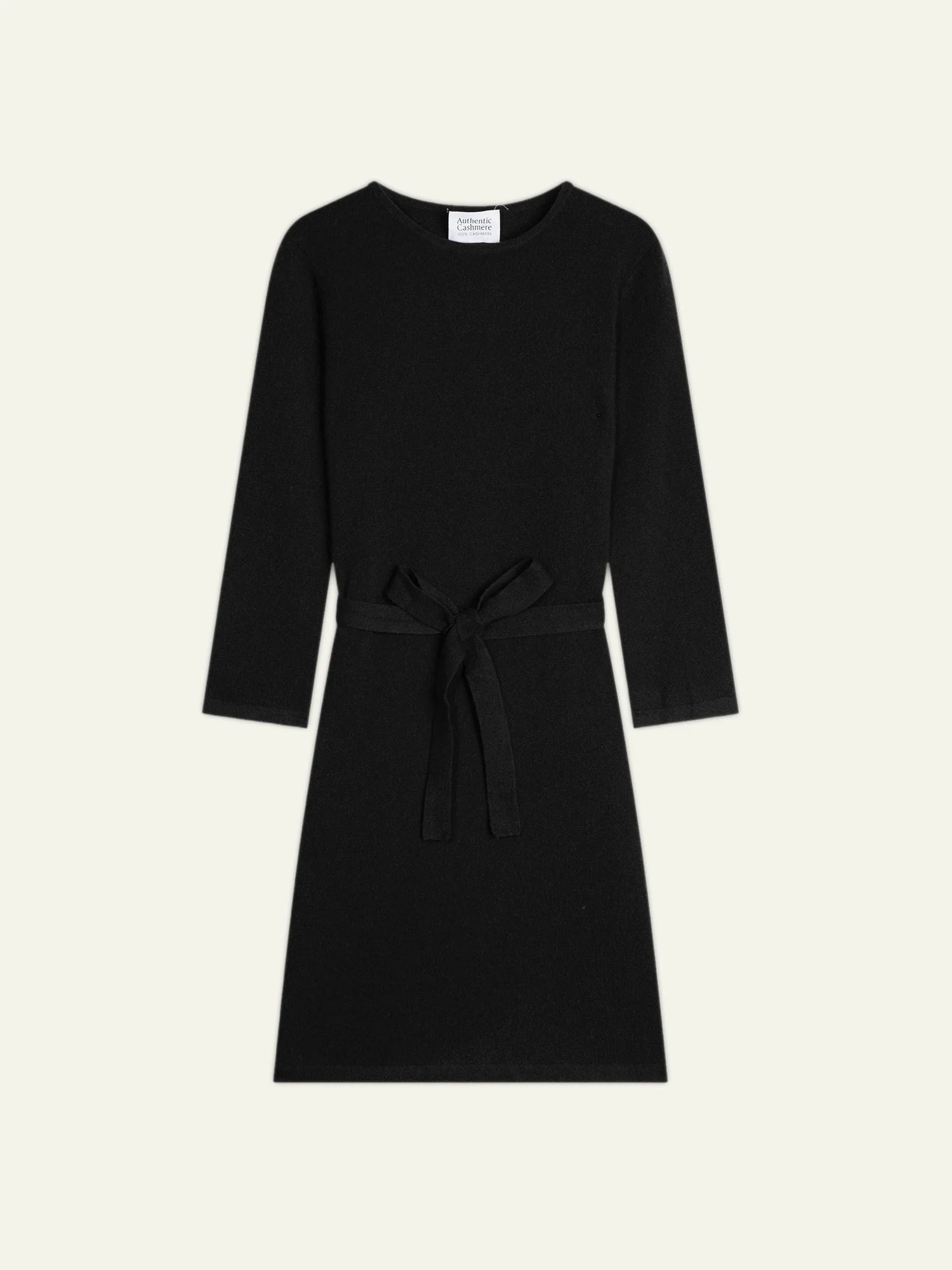 CONISTON robe col rond avec ceinture noir