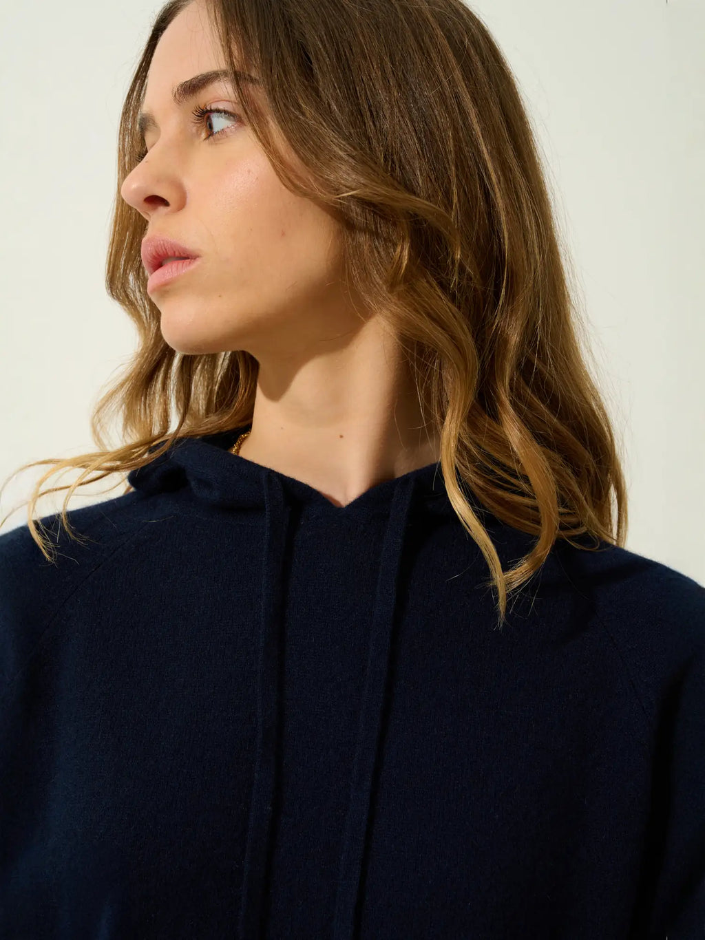 YARLSIDE pull capuche bleu marine