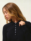 SLIEVE poloshirt langarm schwarz