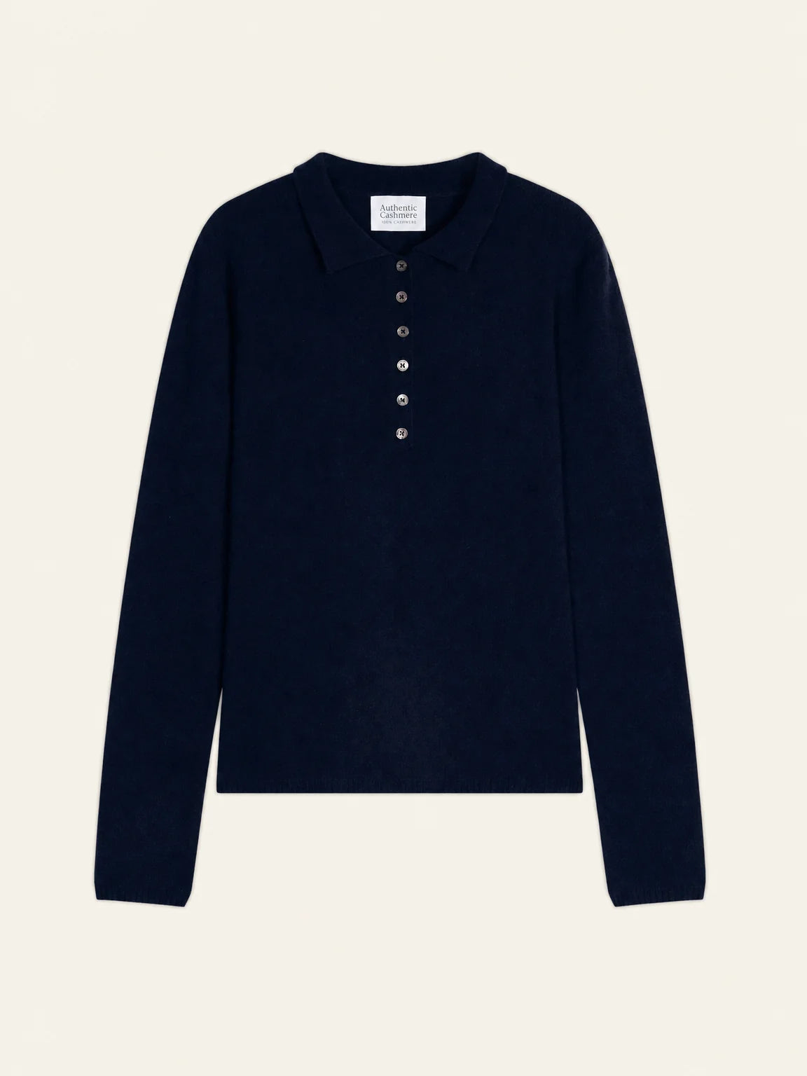 SLIEVE polo manches longues bleu marine