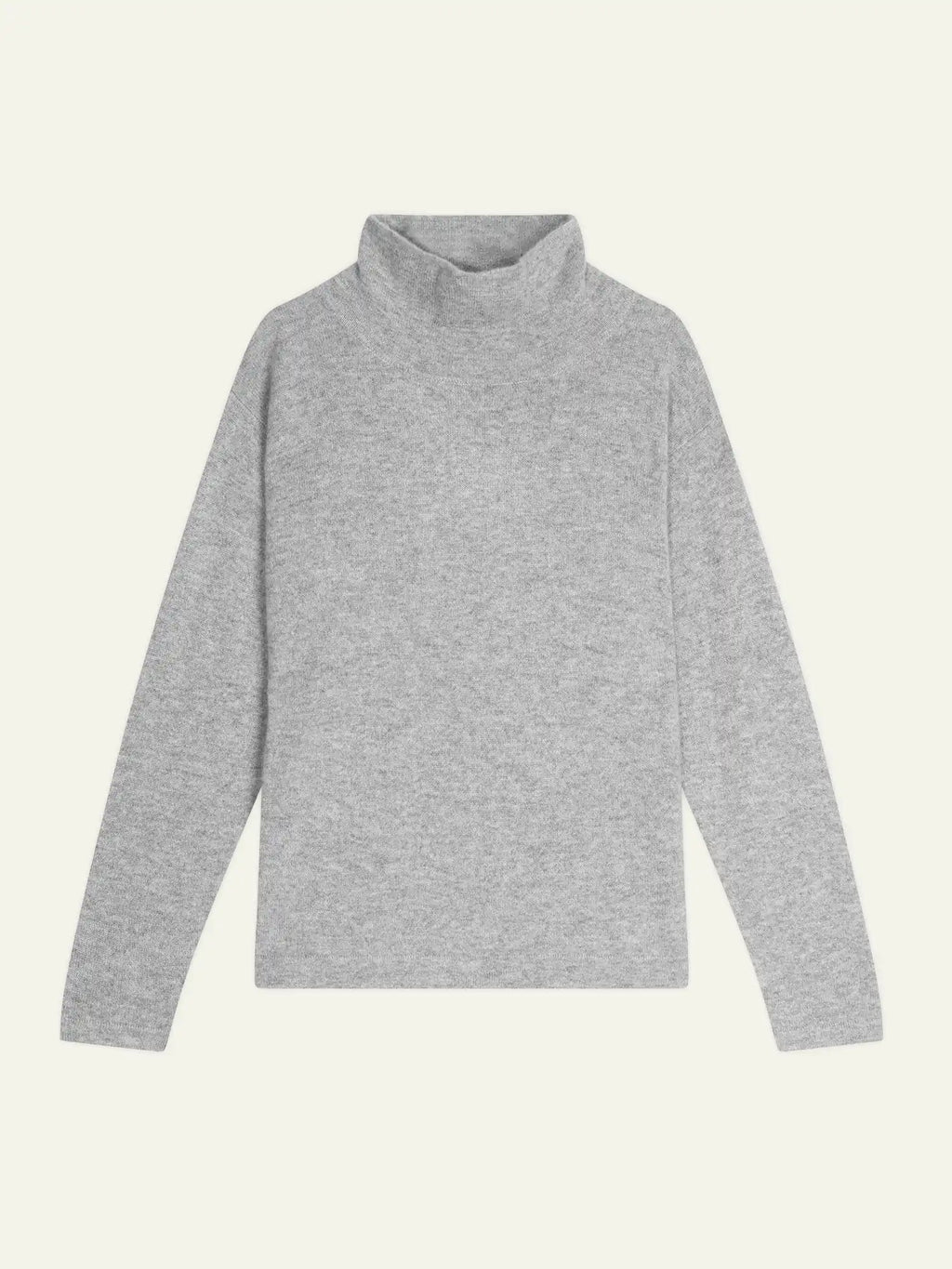 CHEVIOT pull col montant bénitier nuage chiné