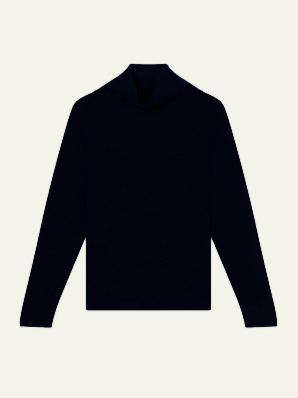 CHEVIOT pull col montant bénitier bleu marine
