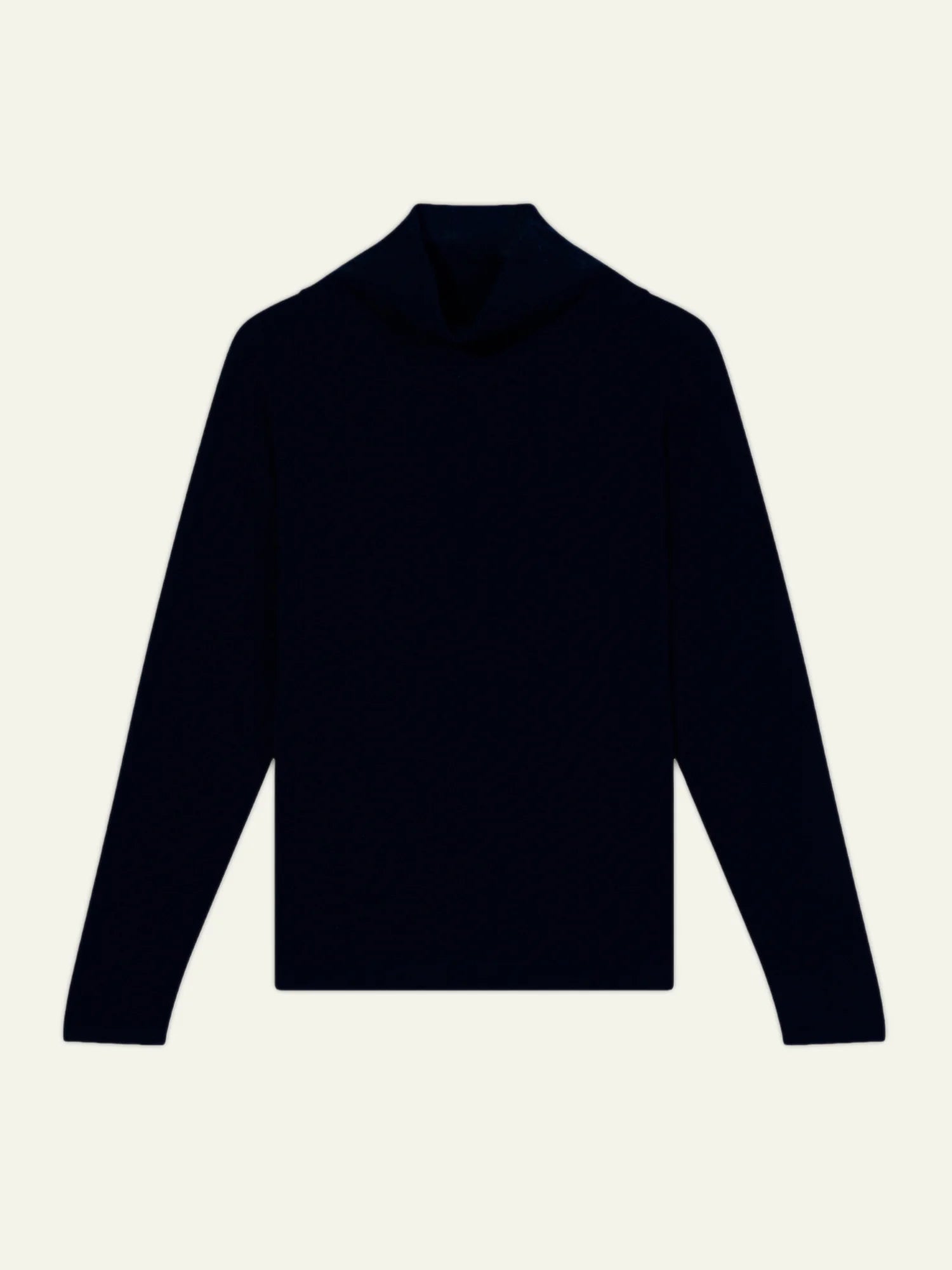 CHEVIOT pull col montant bénitier bleu marine