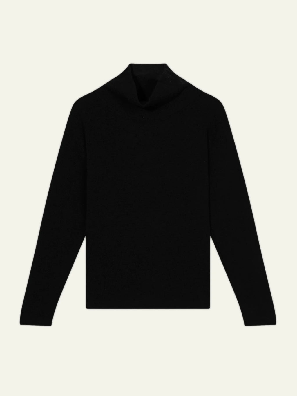 CHEVIOT pull col montant bénitier noir