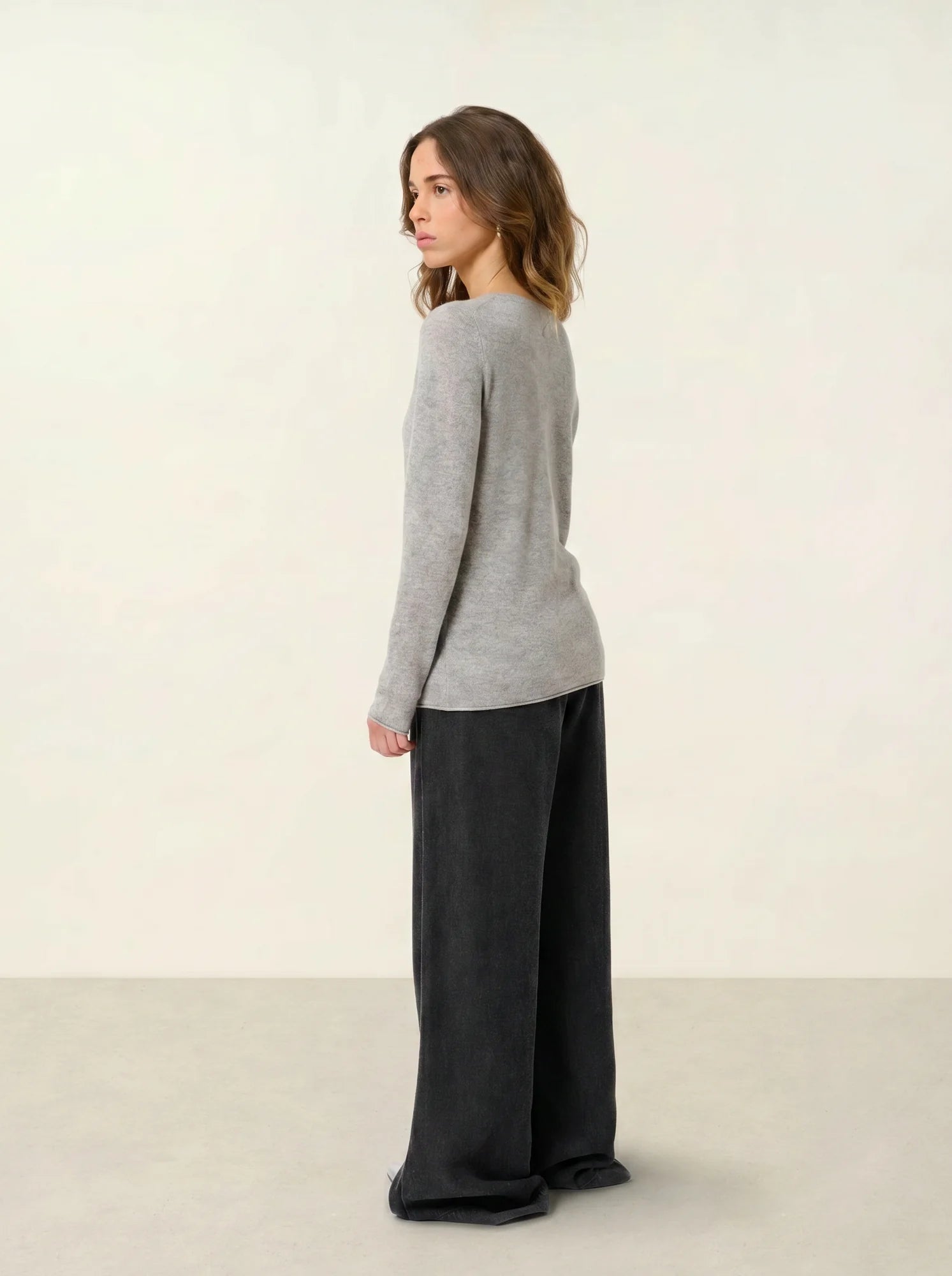 BODMIN pull col tunisien nuage chiné