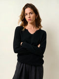 BODMIN pull col tunisien noir