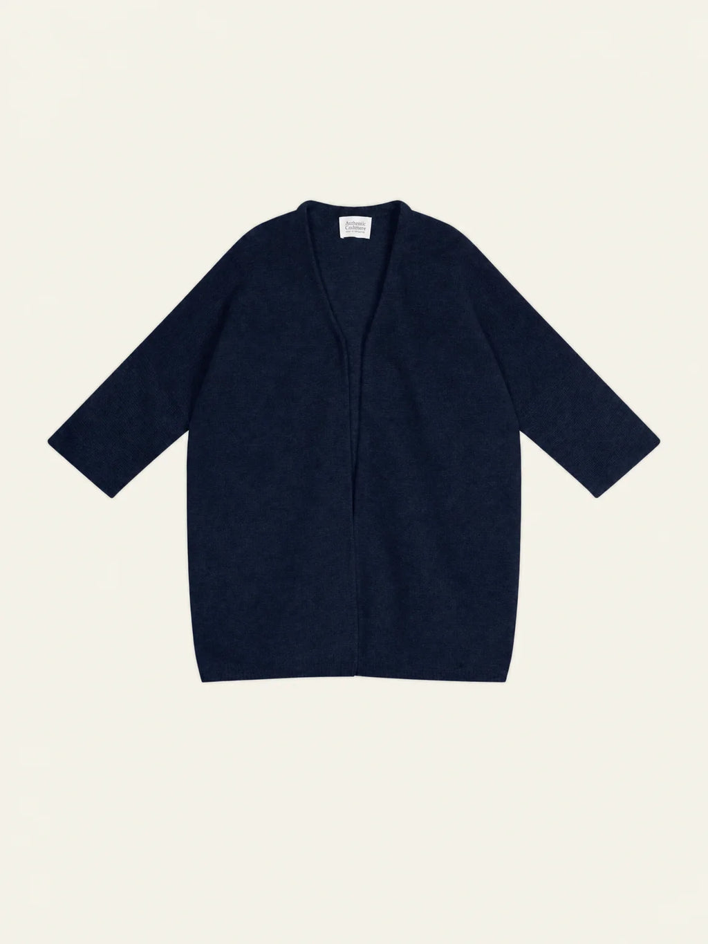 MENDIP Vest Open V-Neck 3/4 Sleeves Navy