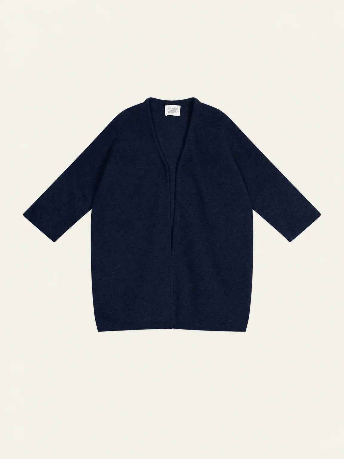 MENDIP Vest Open V-Neck 3/4 Sleeves Navy