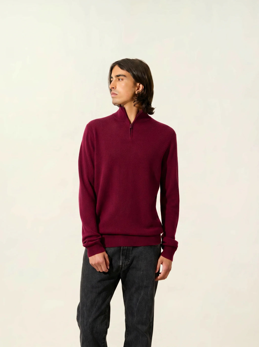 AMBIN pullover dockermütze bordeaux