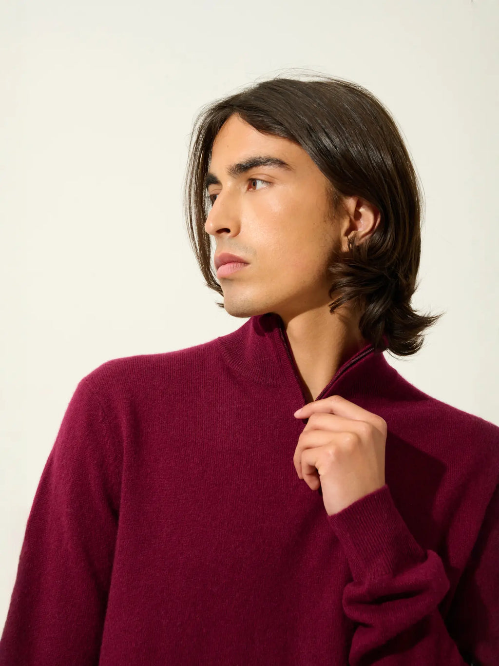 AMBIN pullover dockermütze bordeaux