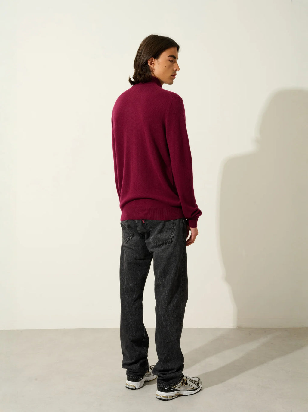 AMBIN pullover dockermütze bordeaux