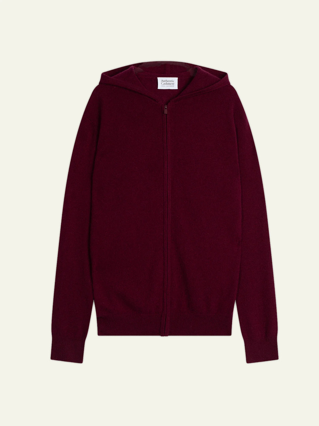 NEURRE gilet zippé capuche bordeaux