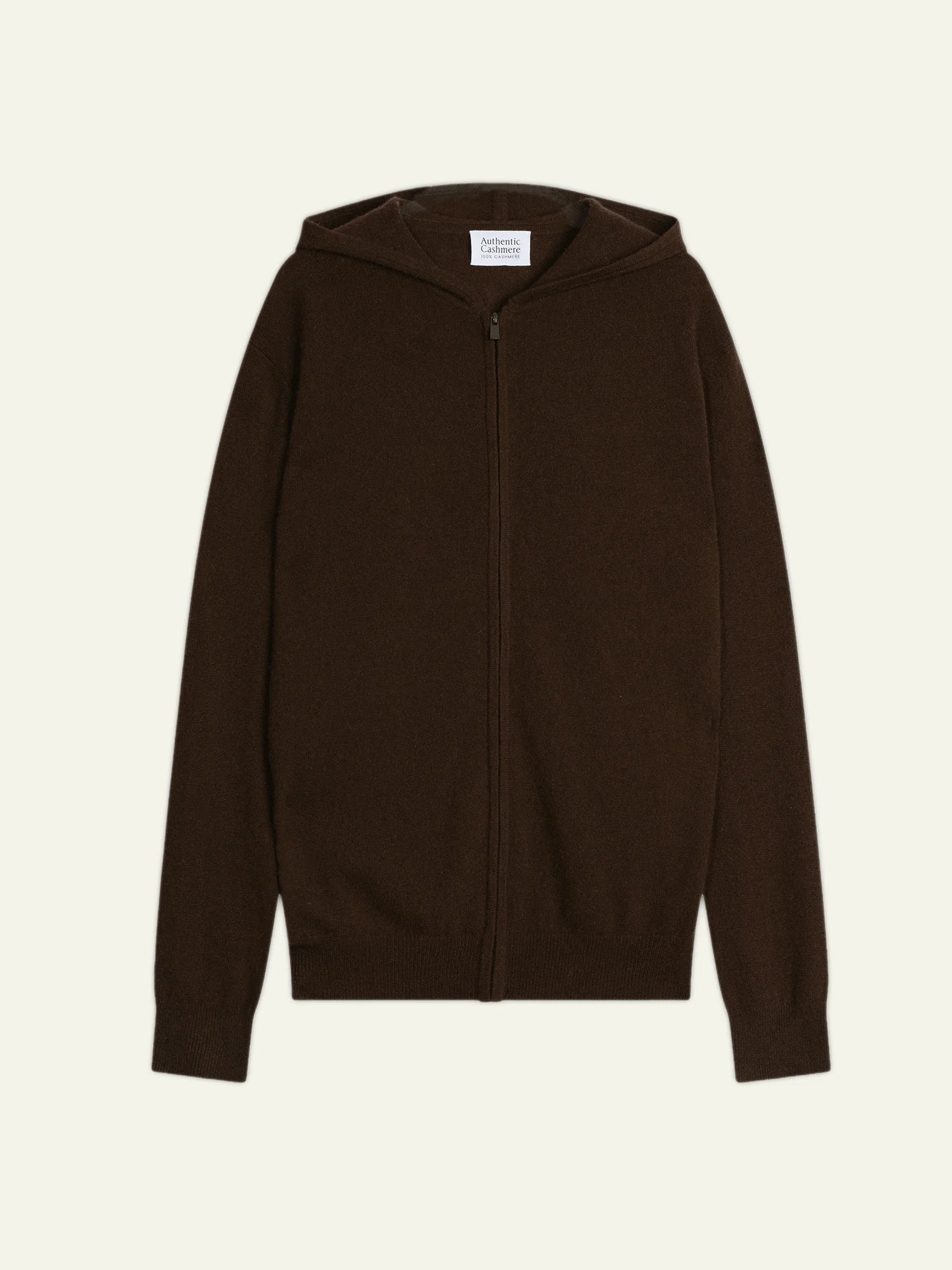 NEURRE gilet zippé capuche choco