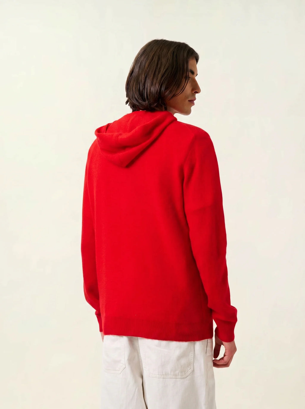 NEURRE gilet zippé capuche rouge