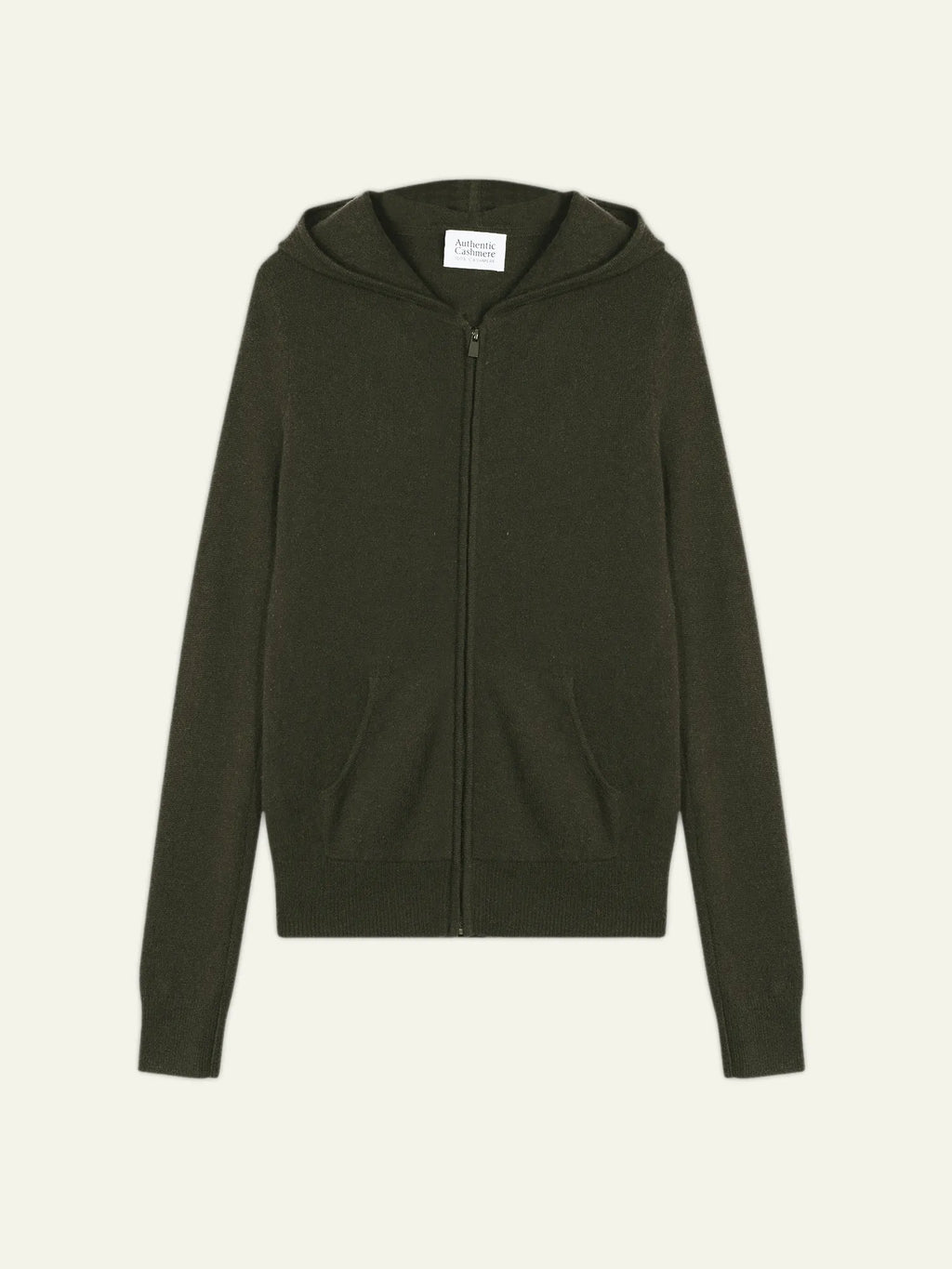 COLOMBIS gilet zippé capuche kaki