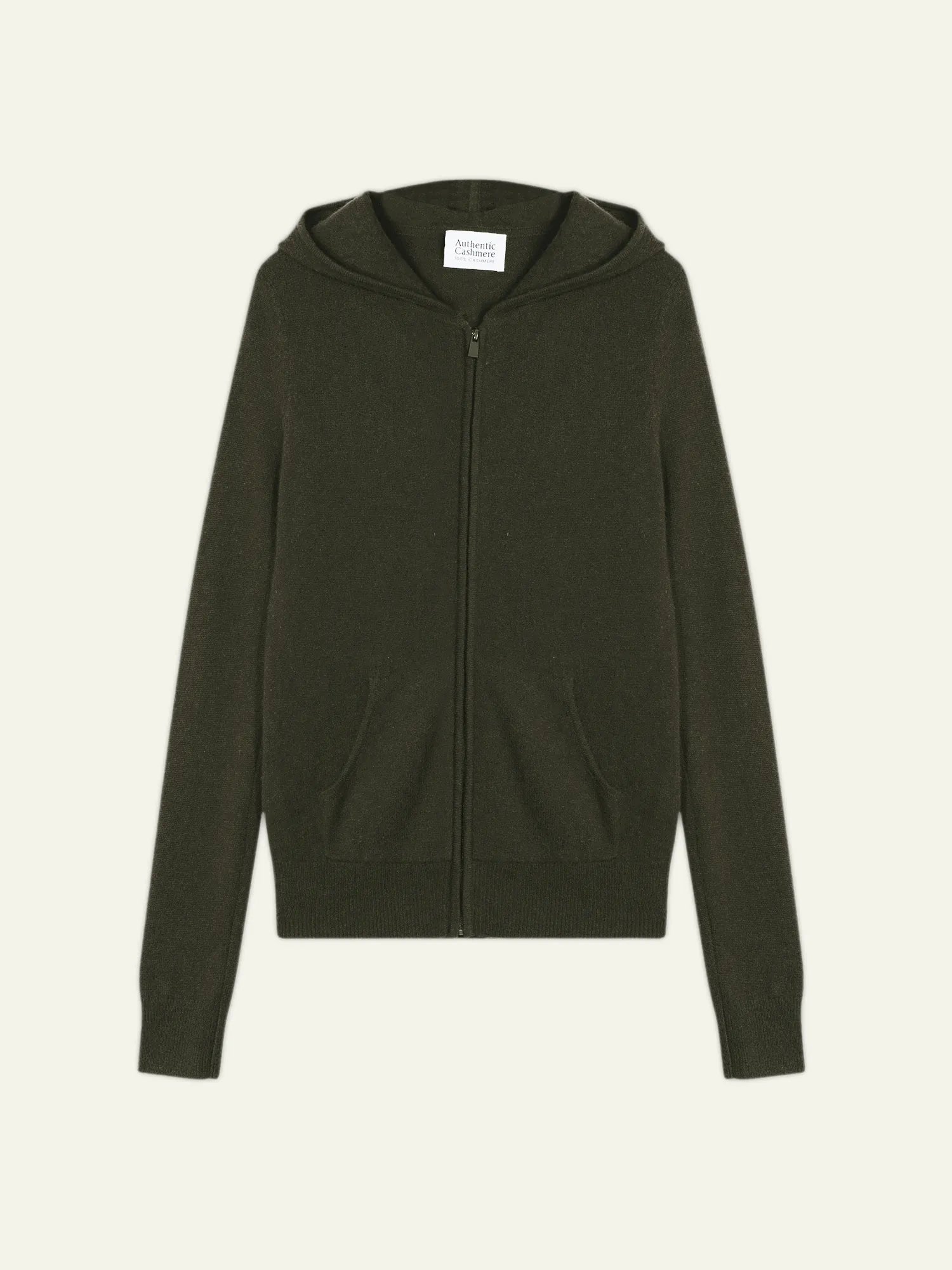 COLOMBIS gilet zippé capuche kaki