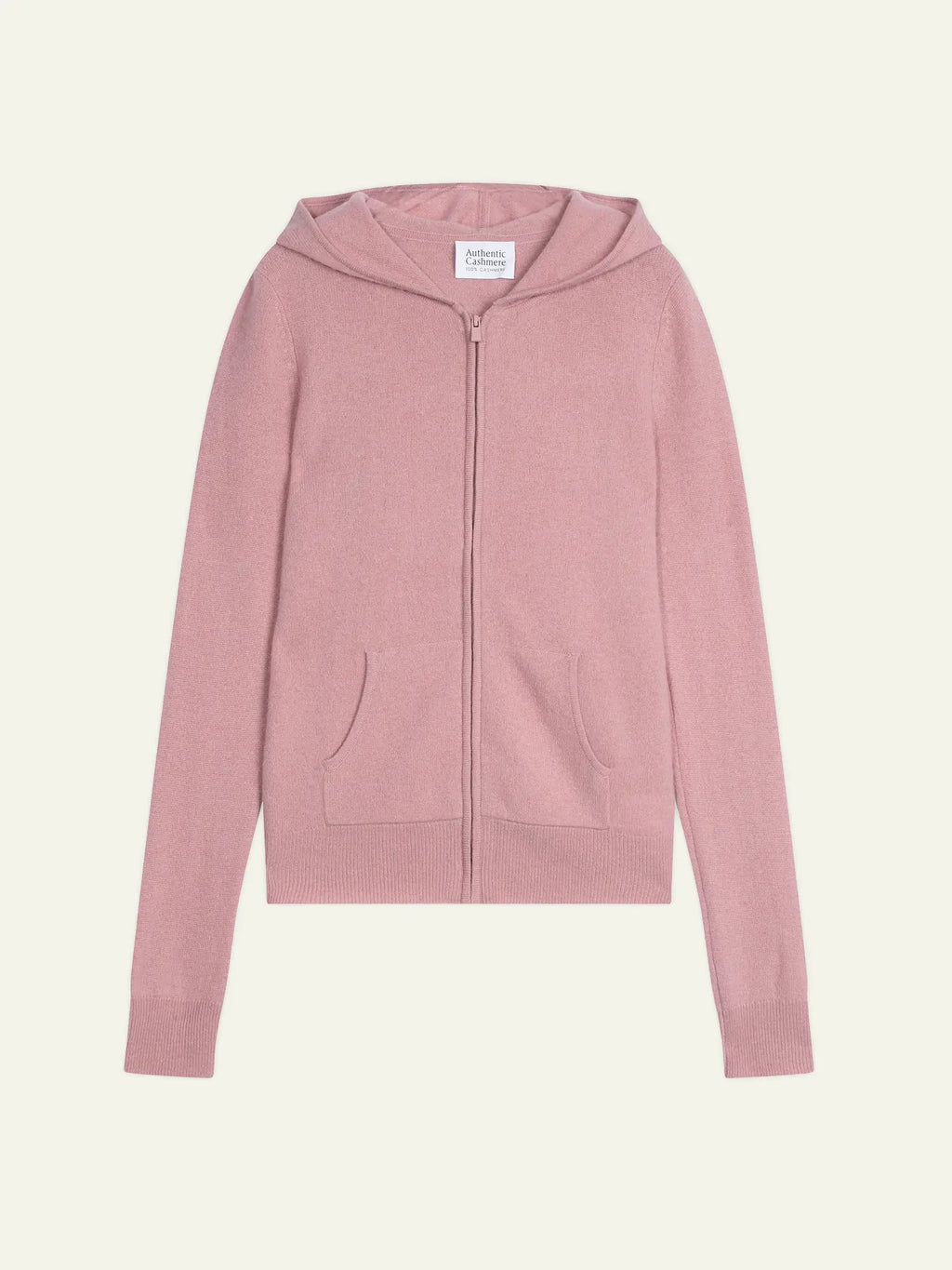 COLOMBIS gilet zippé capuche bois de rose
