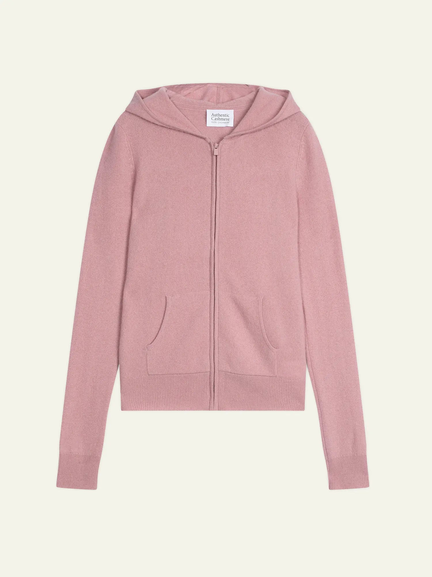 COLOMBIS gilet zippé capuche bois de rose