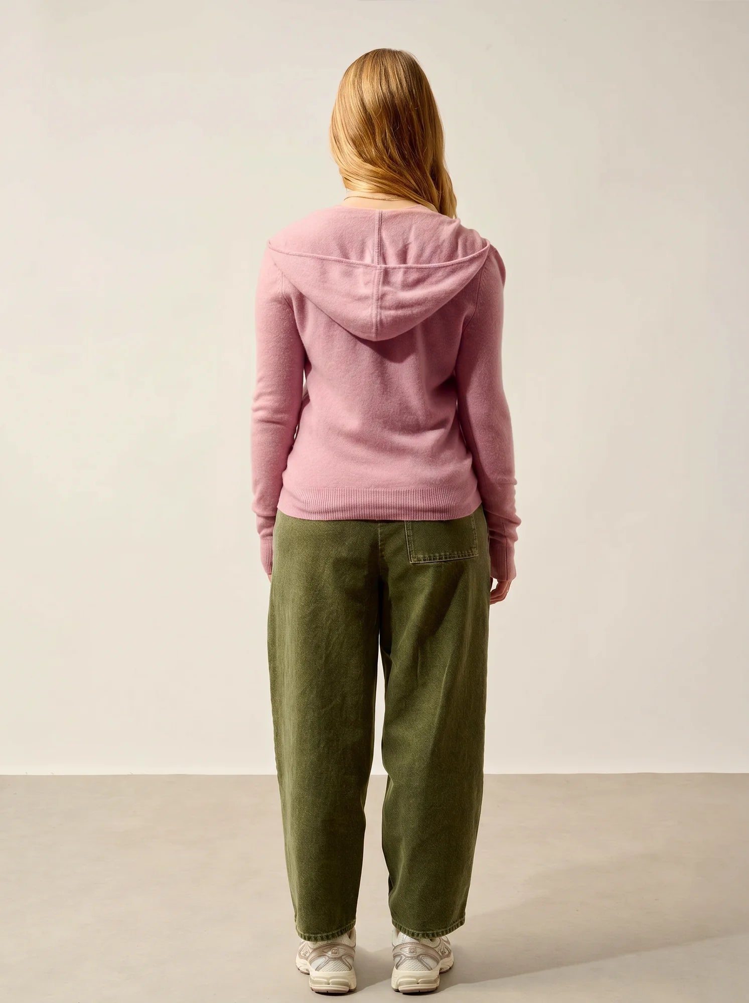 COLOMBIS gilet zippé capuche bois de rose