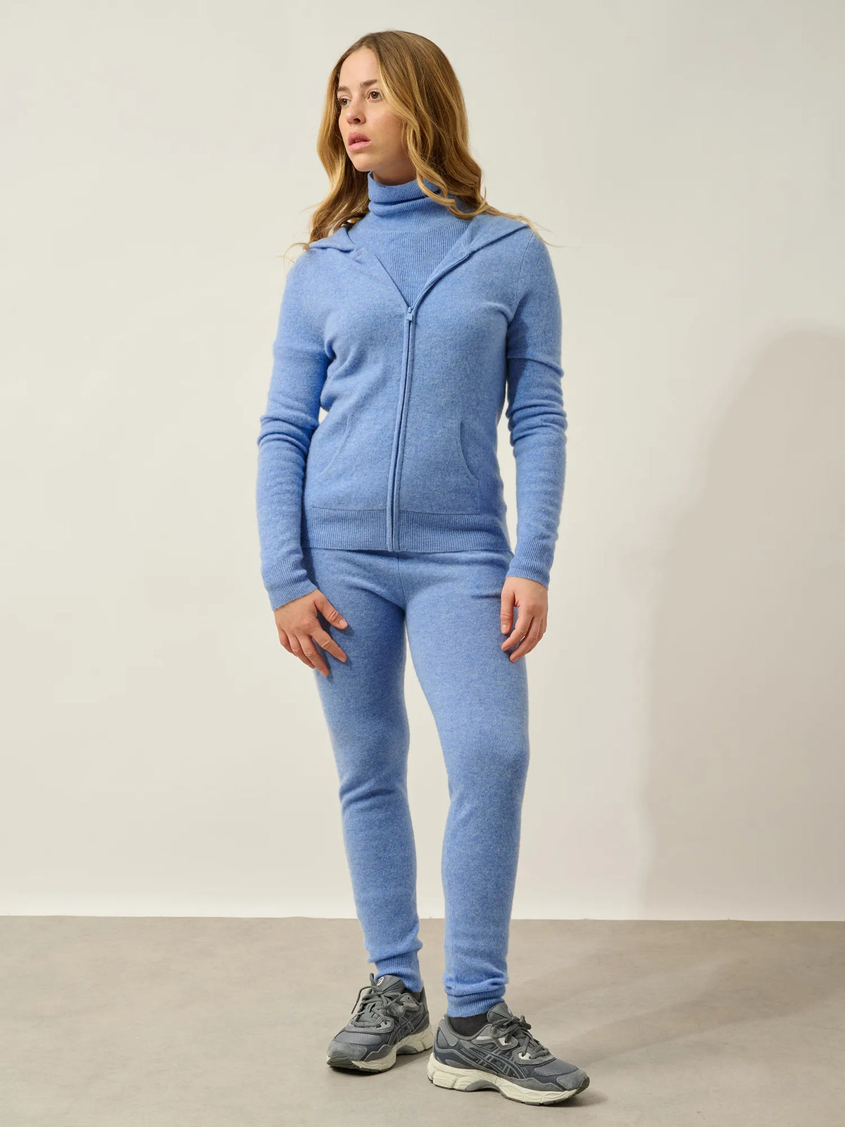 COLOMBIS Gilet Zippé Capuche Ciel