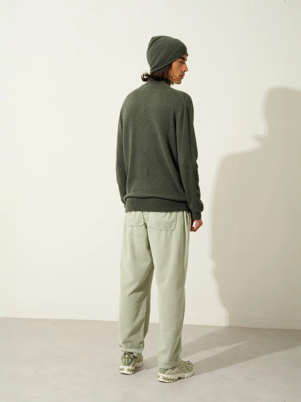 AMBIN pull camionneur kaki chiné