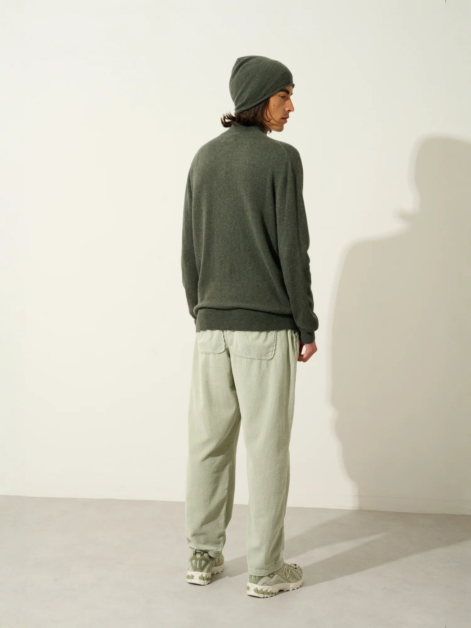 AMBIN pull camionneur kaki chiné