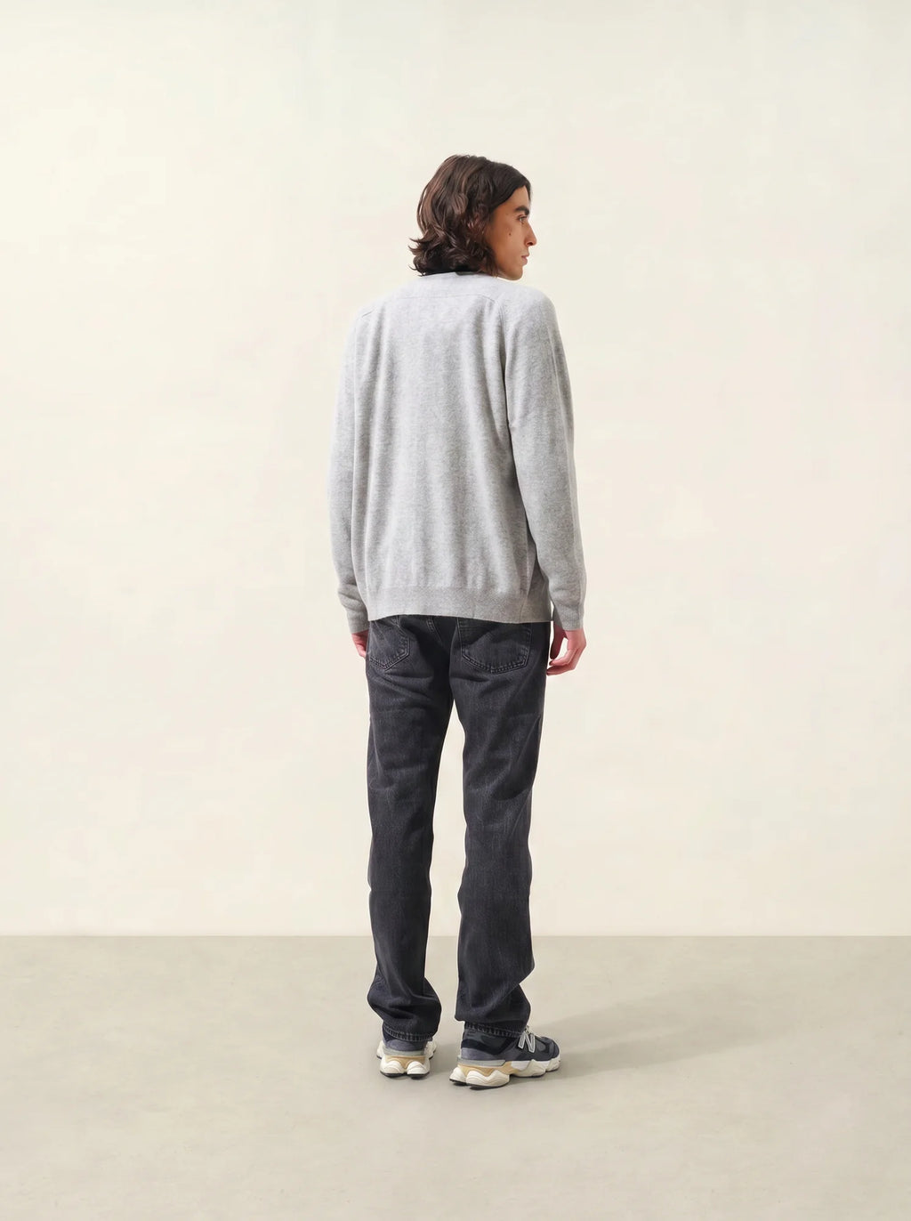 PIPA strickjacke v-ausschnitt wolke meliert