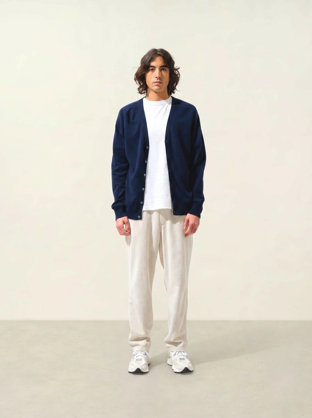 PIPA cardigan col V bleu marine