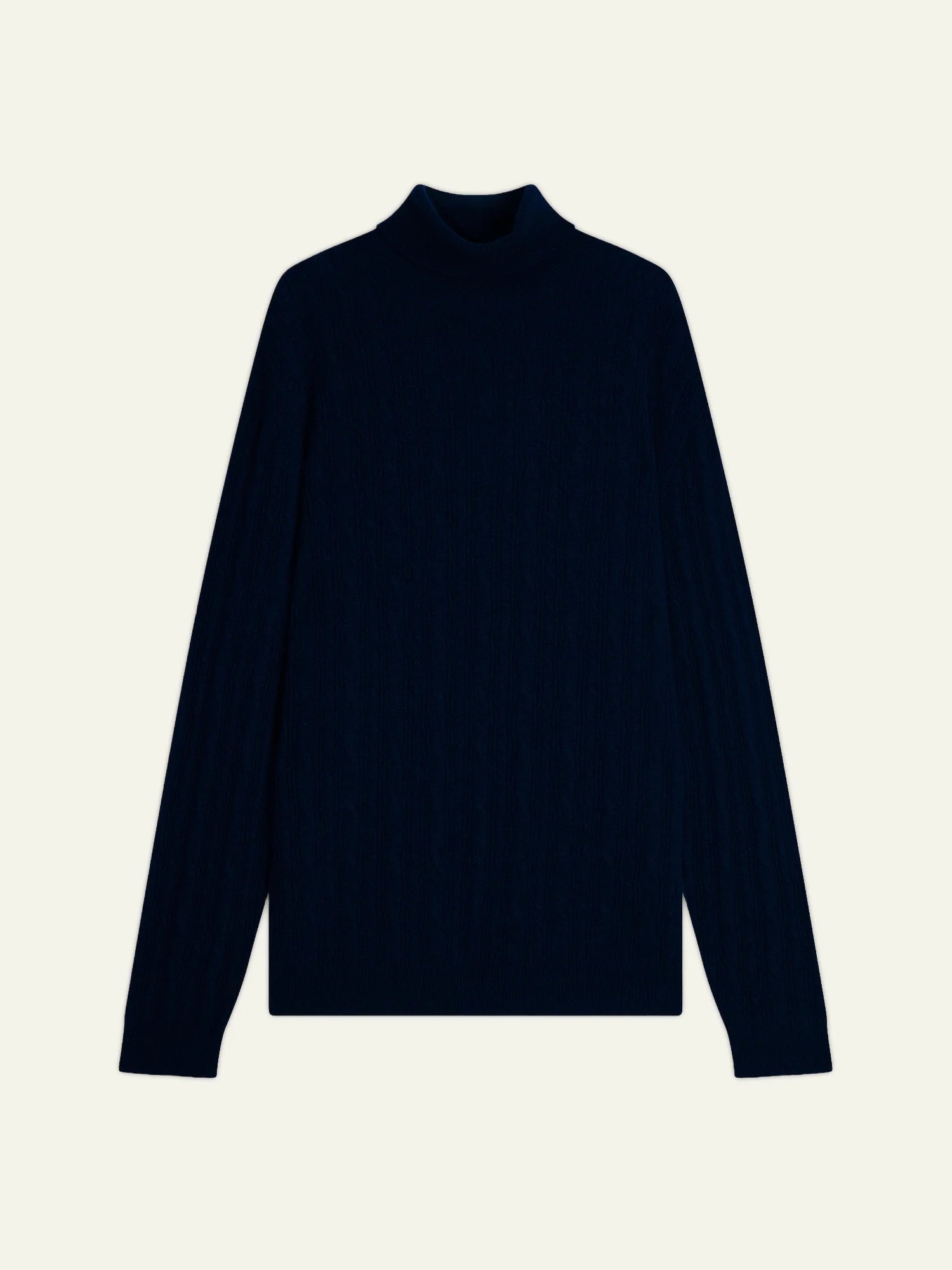 KONA pull col roulé bleu marine