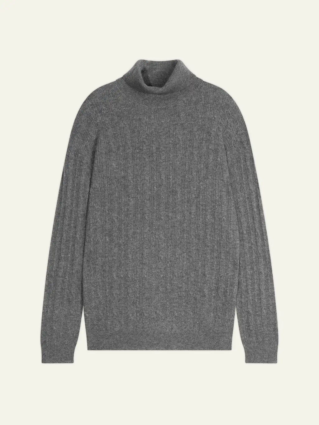 KONA pull col roulé flanelle chiné