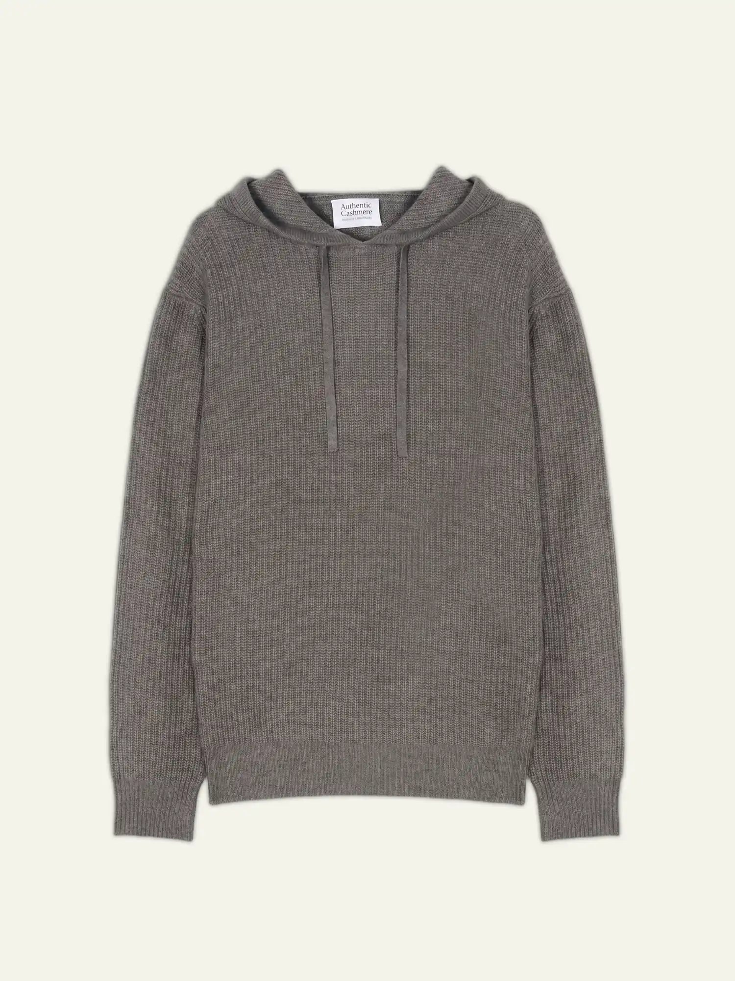 MIDA pull capuche 4 fils flanelle chiné