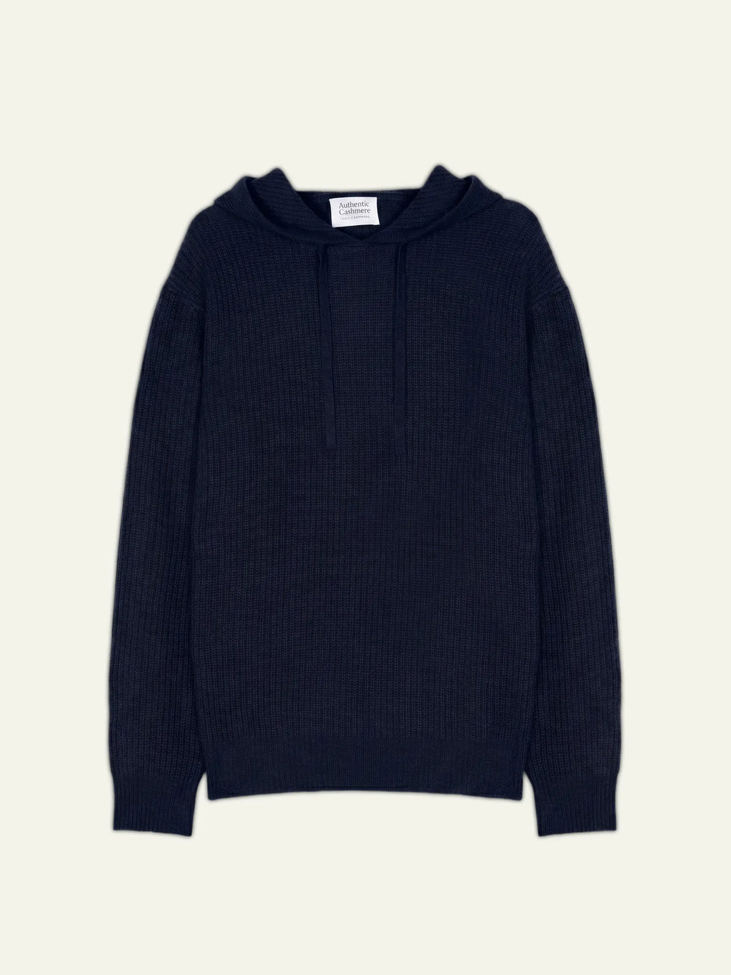 MIDA pull capuche 4 fils bleu marine