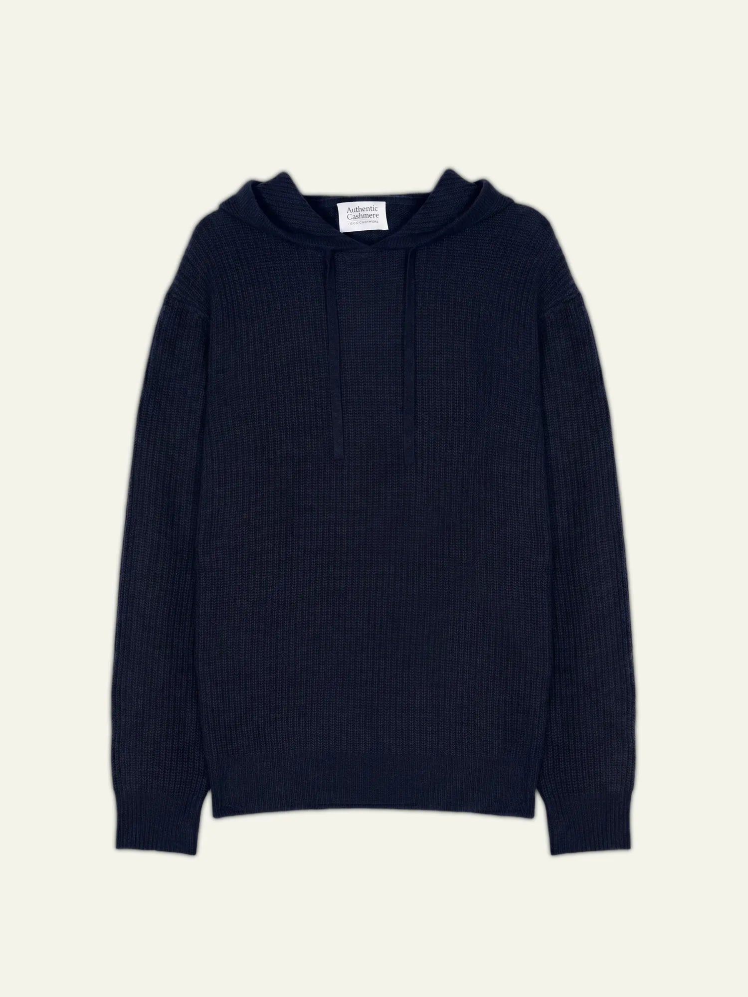 MIDA pull capuche 4 fils bleu marine