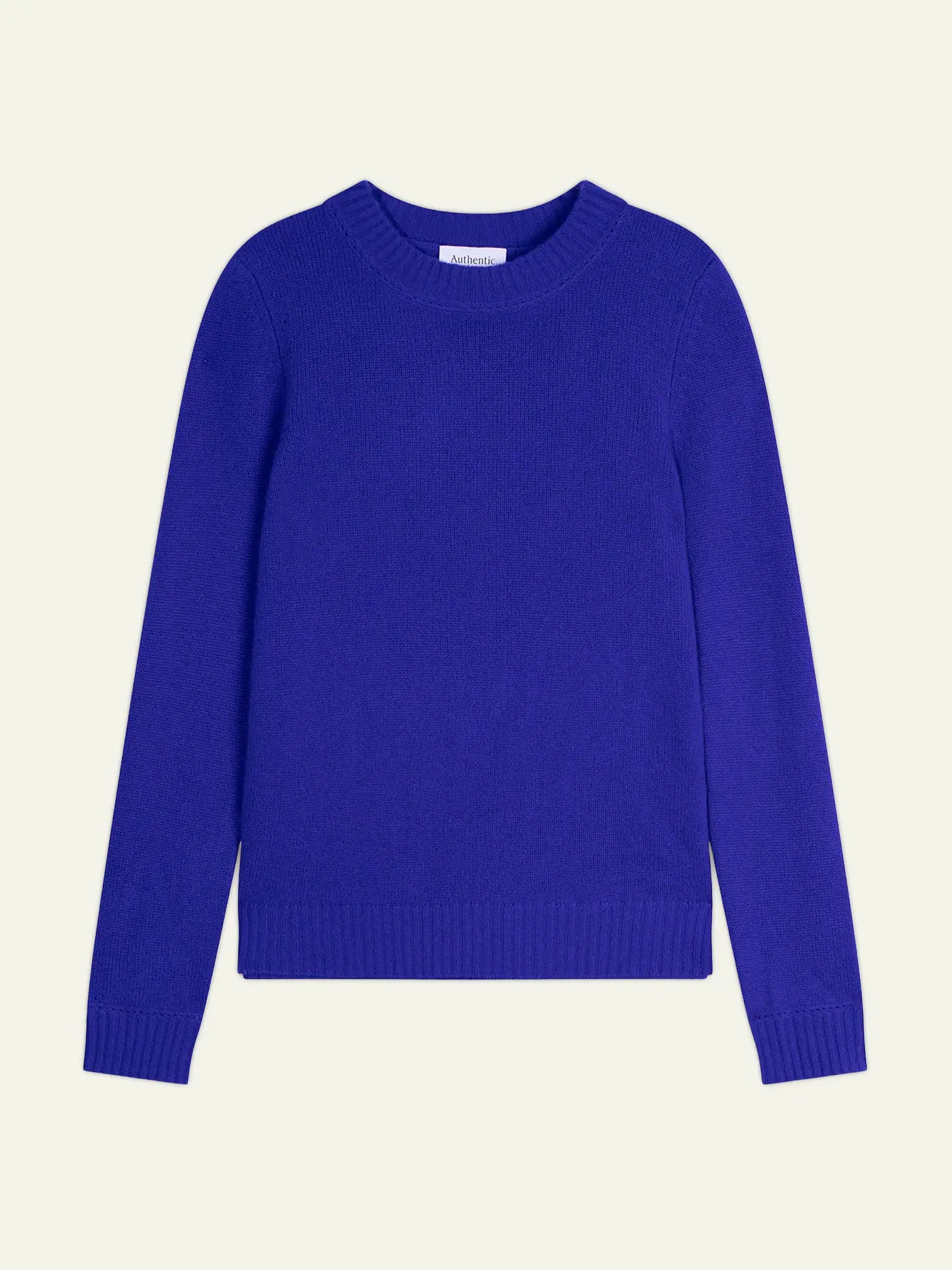 JETSAN pull col rond 4 fils indigo