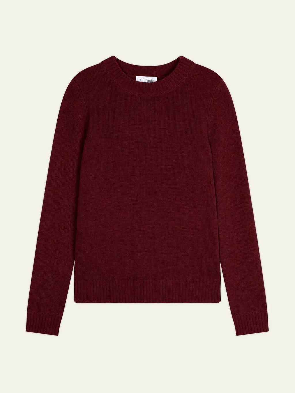 JETSAN pull col rond 4 fils cranberry chiné