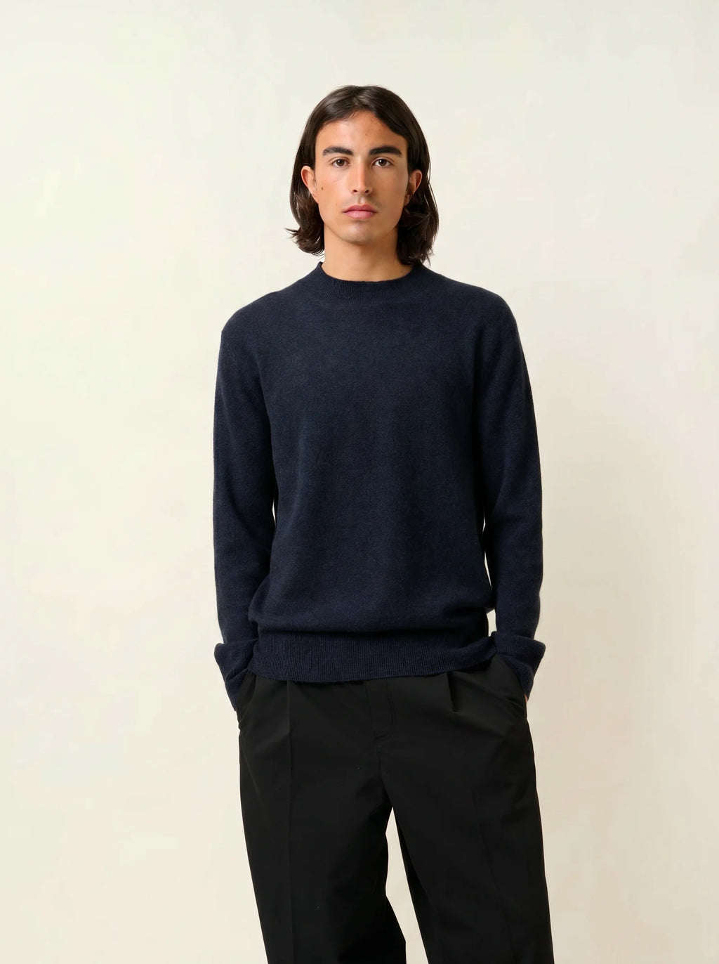 LASYA pullover stehkragen caviar