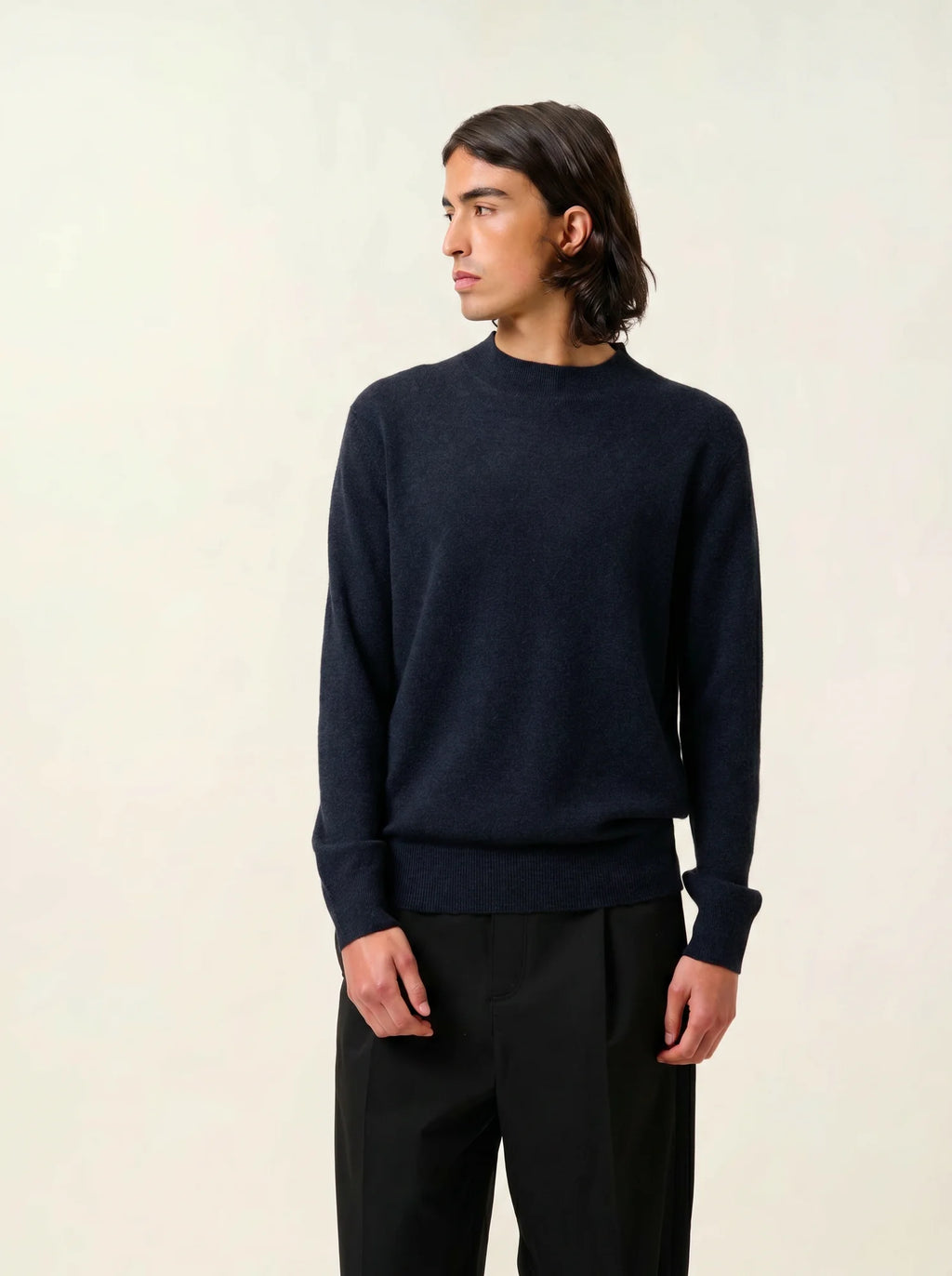 LASYA pullover stehkragen caviar