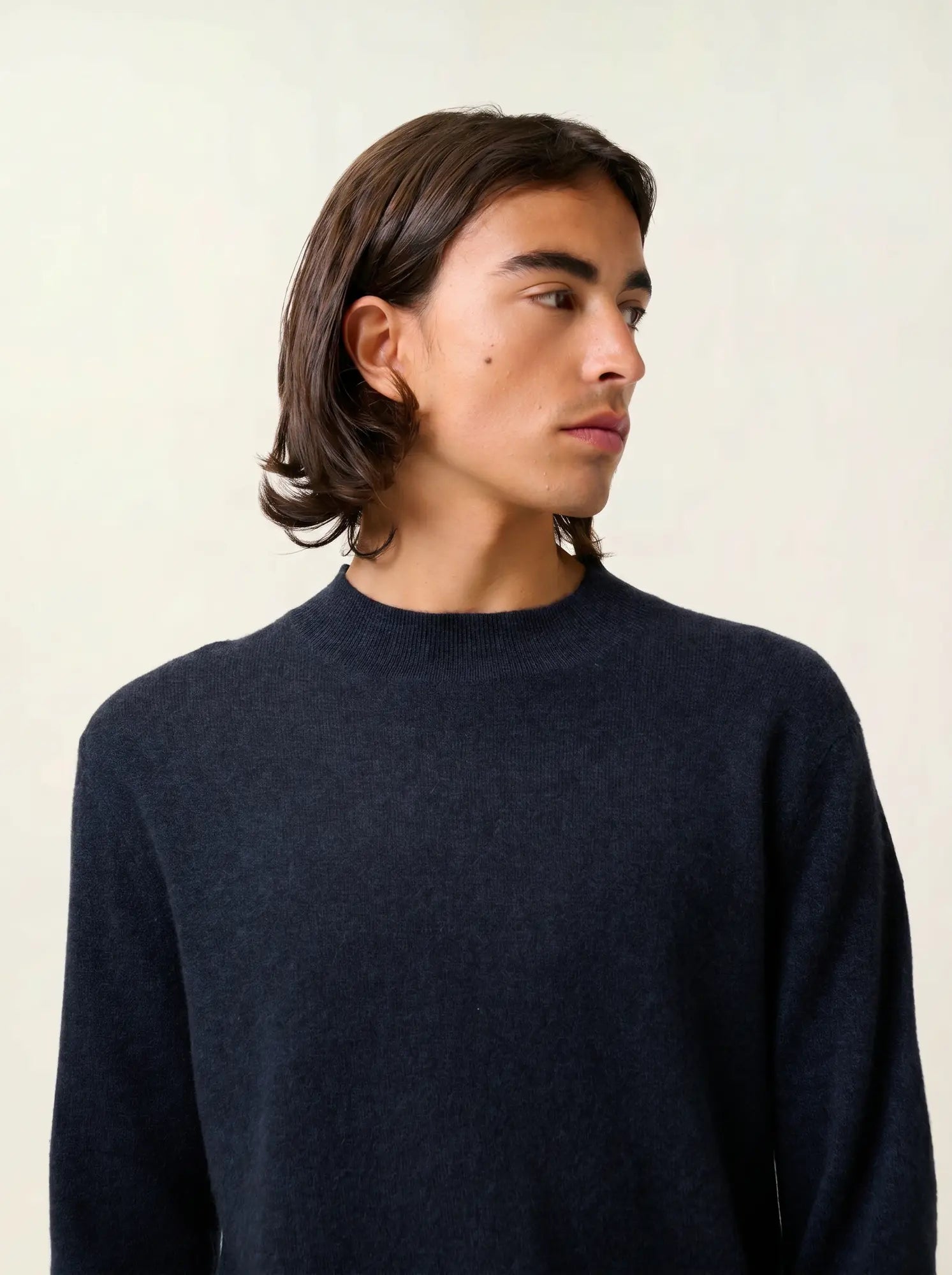 LASYA pullover stehkragen caviar