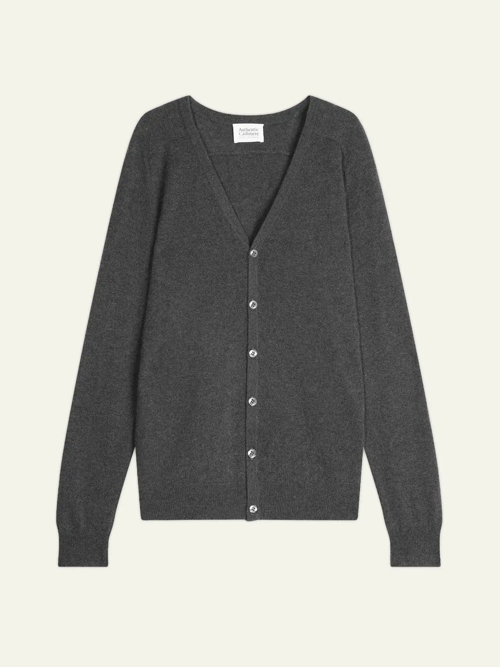 PIPA cardigan col V anthracite chiné