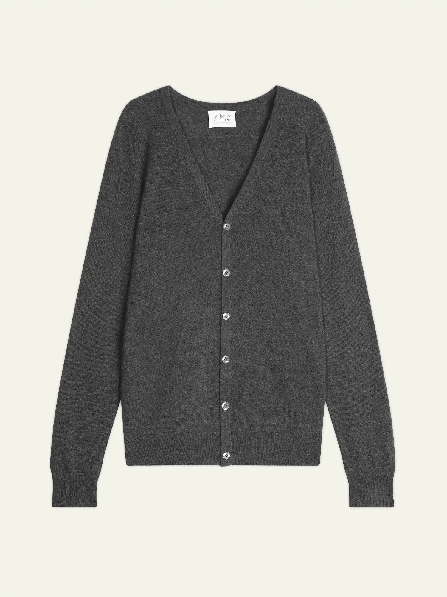 PIPA cardigan col V anthracite chiné
