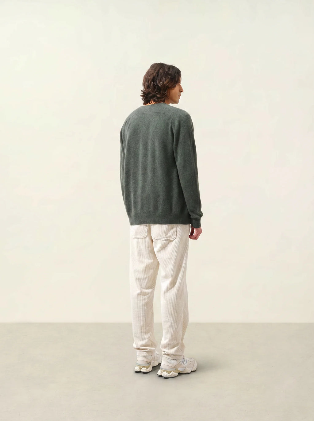 PIPA cardigan col V kaki chiné