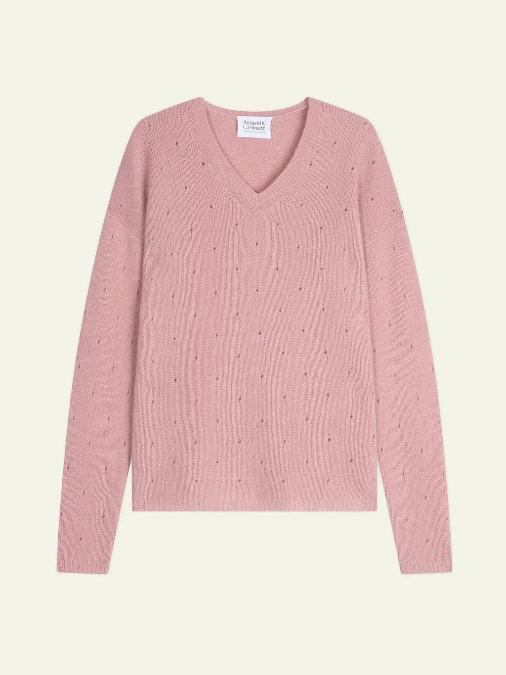 DOTY Pullover V-Ausschnitt 4-fädig Rosenholz